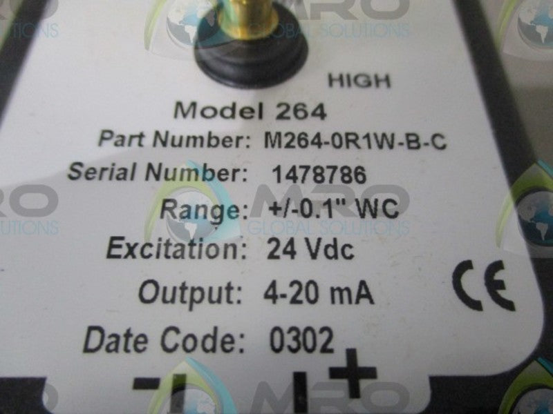 SETRA M264-0R1W-B-C PRESSURE TRANSMITTER  NSMP