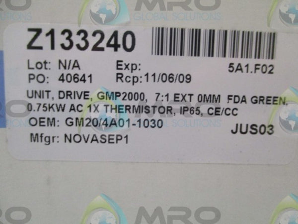 MILLIPORE GM20/4A01-1030 DRIVE UNIT  NSMP