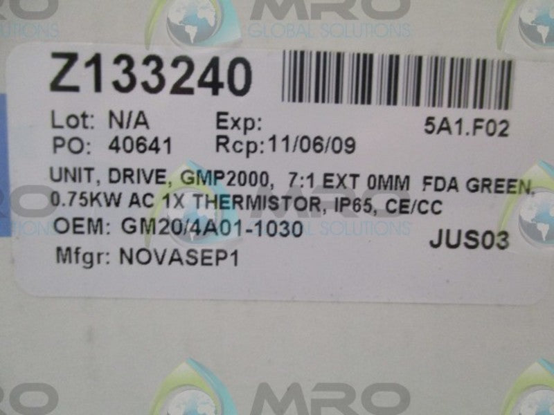 MILLIPORE GM20/4A01-1030 DRIVE UNIT  NSMP