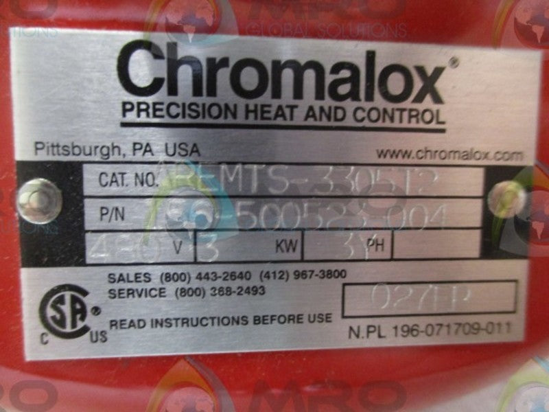 CHROMALAX AREMTS-3305T2 TEMPERATURE CONTROL 156-500523-004  NSNP