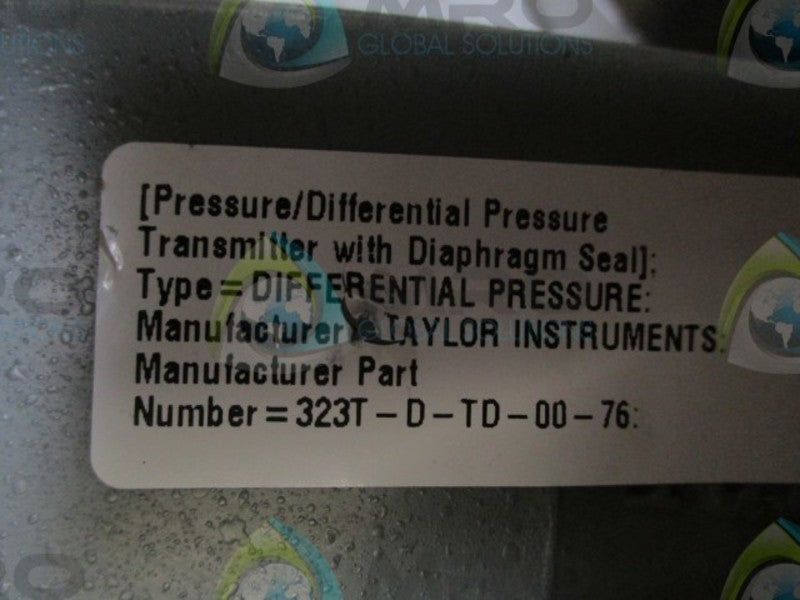TAYLOR 323T-D-TD-00-76 DIFFERENTIAL PRESSURE TRANSMITTER  NSNP