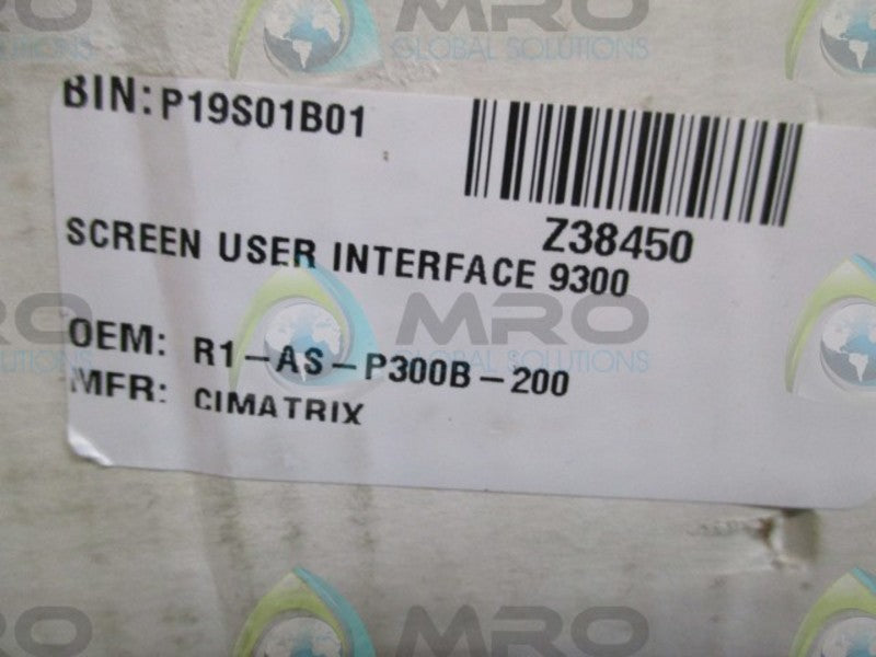 ACUITY AS-P300B-200 OPERATOR INTERFACE w/ KEY * REMANUFACTURED *