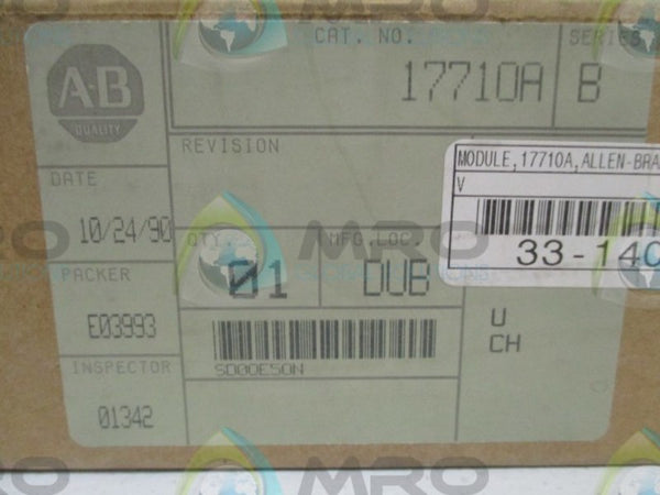 ALLEN BRADLEY 1771-OA SER. B DATE: 1990  NSFS