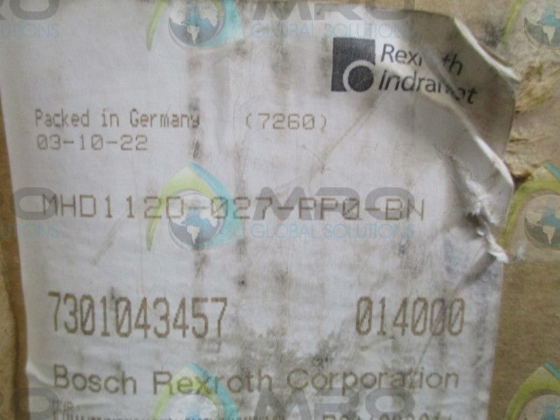 REXROTH INDRAMAT MHD112D-027-PP0-BN NSMP