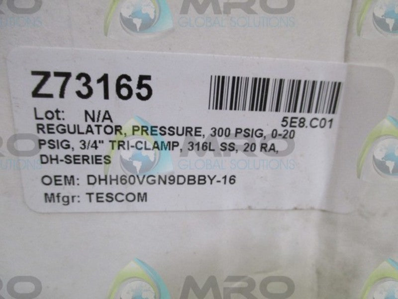 TESCOM DHH60VGN9DBBY-16 PRESSURE REGULATOR  NSMP
