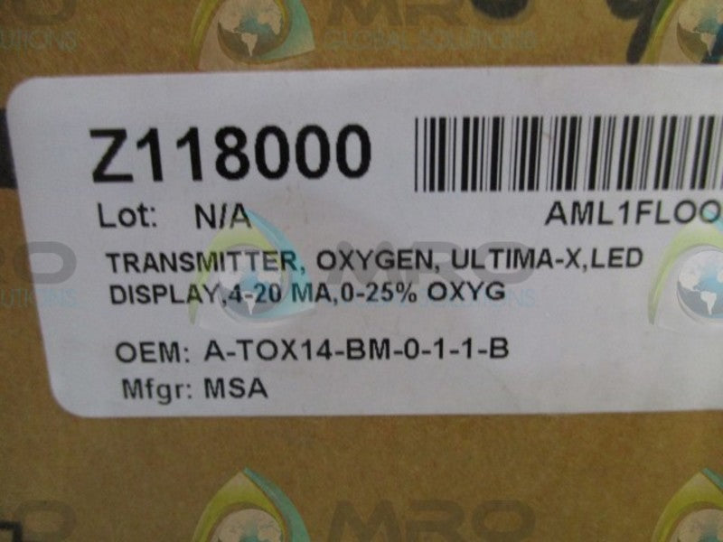 MSA A-TOX-12-BM-0-2-3-0-0-0-0-0-0-0-0-0 GAS MONITOR  NSMP