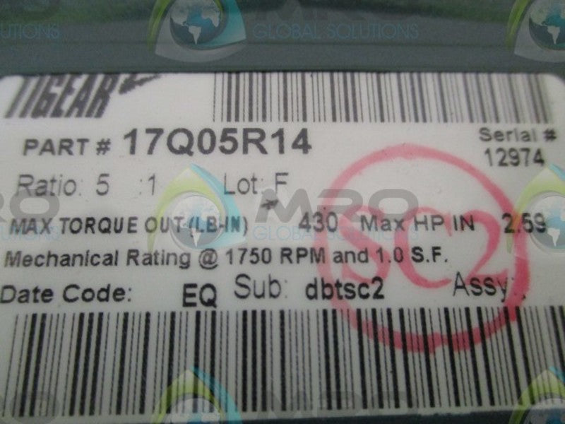 DODGE 17Q05R14 NSNP