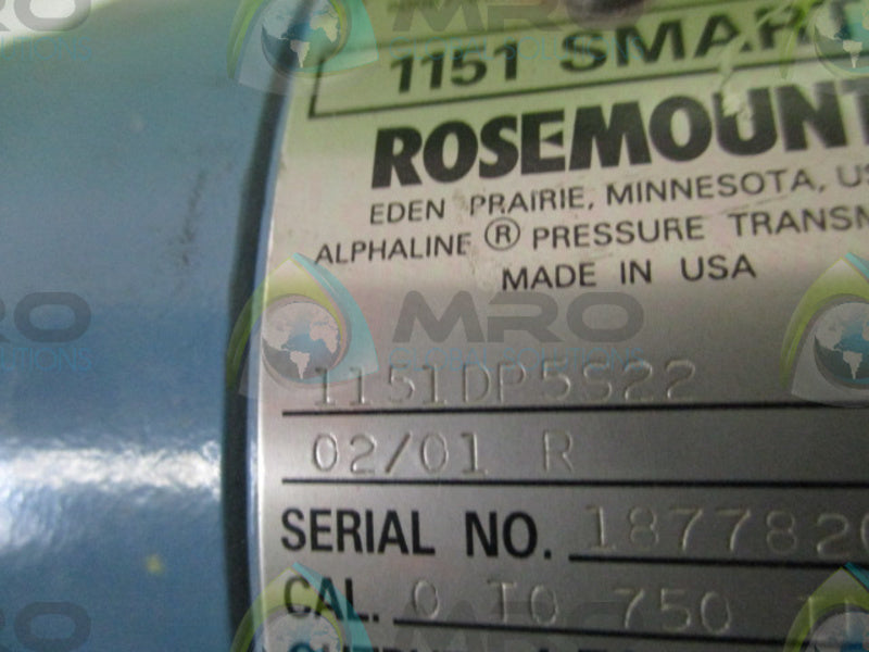 ROSEMOUNT 1151DP5S22 SMART TRANSMITTER 1151-0011-0052  NSNP