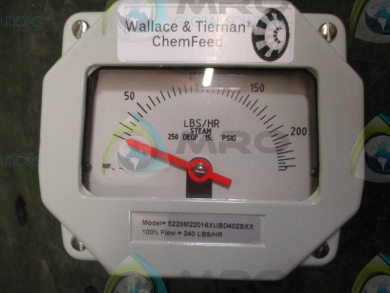 WALLACE & TIERNAN 5220M22016XUBD402SXX CHEMFEED FLOW SENSOR  NSNP