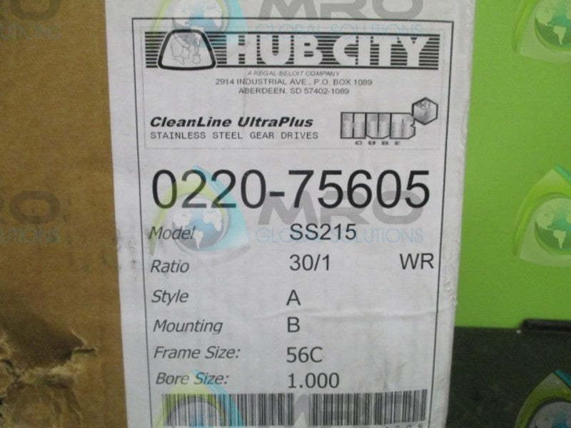 HUB CITY 0220-75605 GEAR REDUCER SS215  NSMP