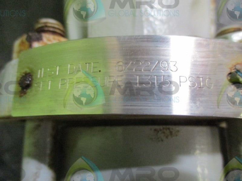DRESSER CONSOLIDATED 1912-30DC-1-XSG5 SAFETY RELIEF VALVE  NSNP
