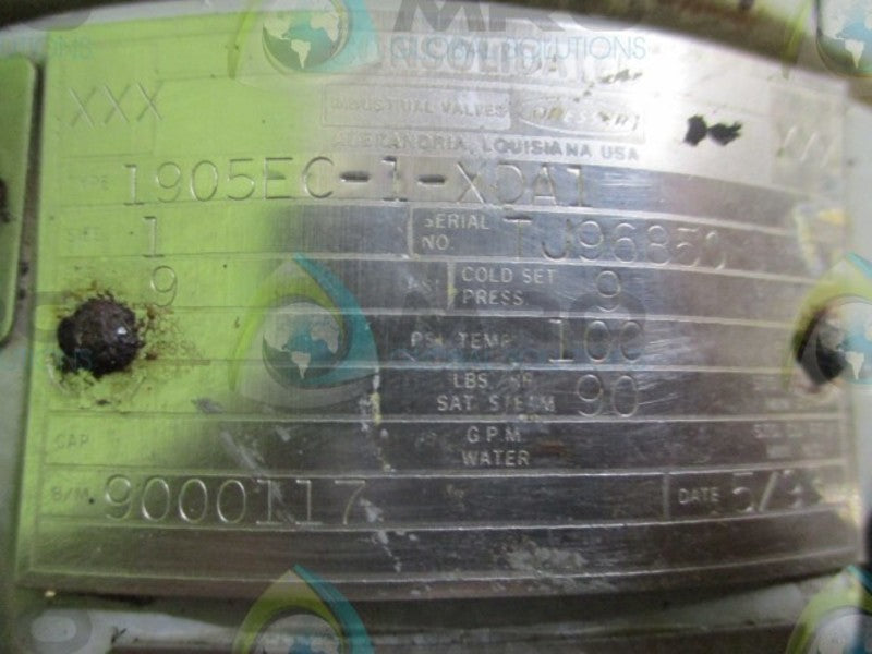 DRESSER CONSOLIDATED 1905EC-1-XDA1 SAFETY RELIEF VALVE * NEW *
