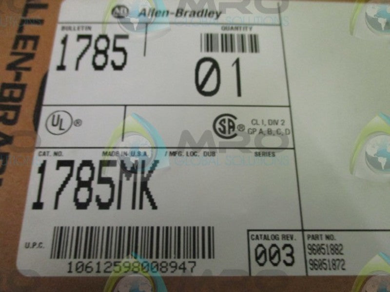 ALLEN BRADLEY 1785-MK MEMORY MODULE CARTRIDGE DATE: 2000 * FACTORY SEALED *