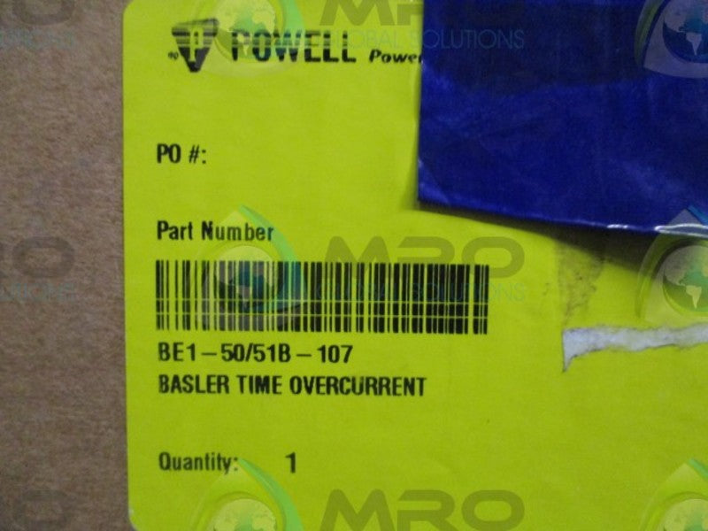 BASLER BE1-50/51B-107 NSMP