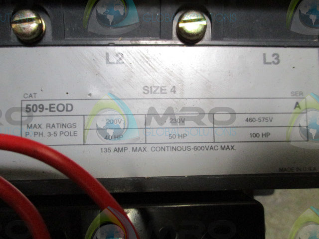 Allen Bradley 509EOD Ser. A NSNP ** GENUINE ** 509 EOD