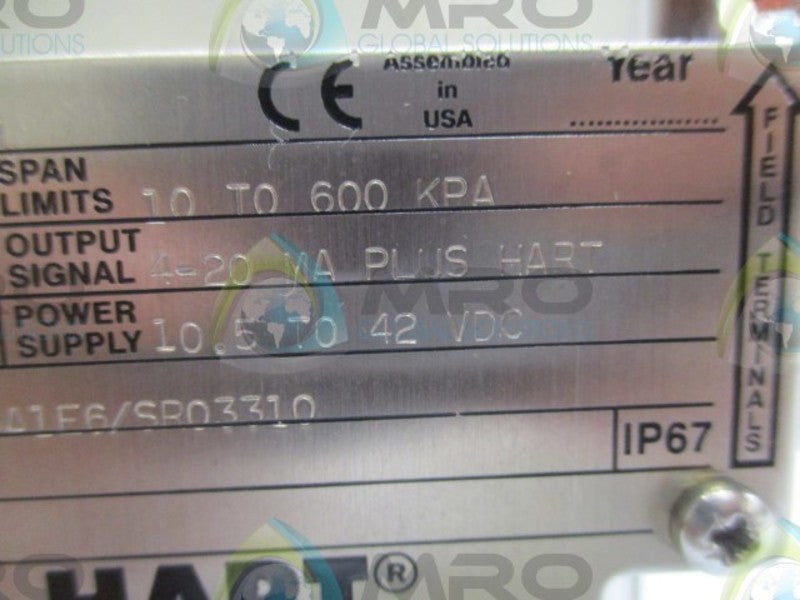 HART 264HGMRPSA1E6/SR03310 PRESSURE TRANSMITTER  NSNP