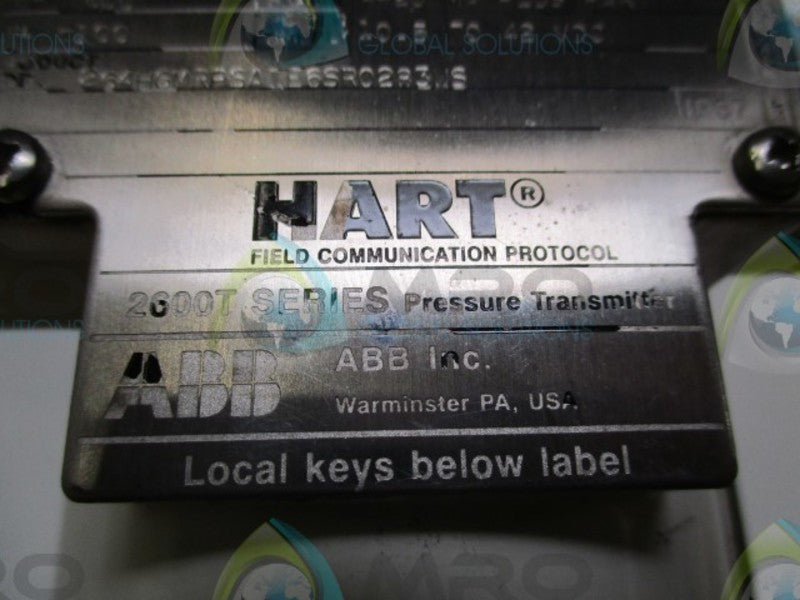 HART 264HGMRPSA1E6SR0283US PRESSURE TRANSMITTER  UNMP