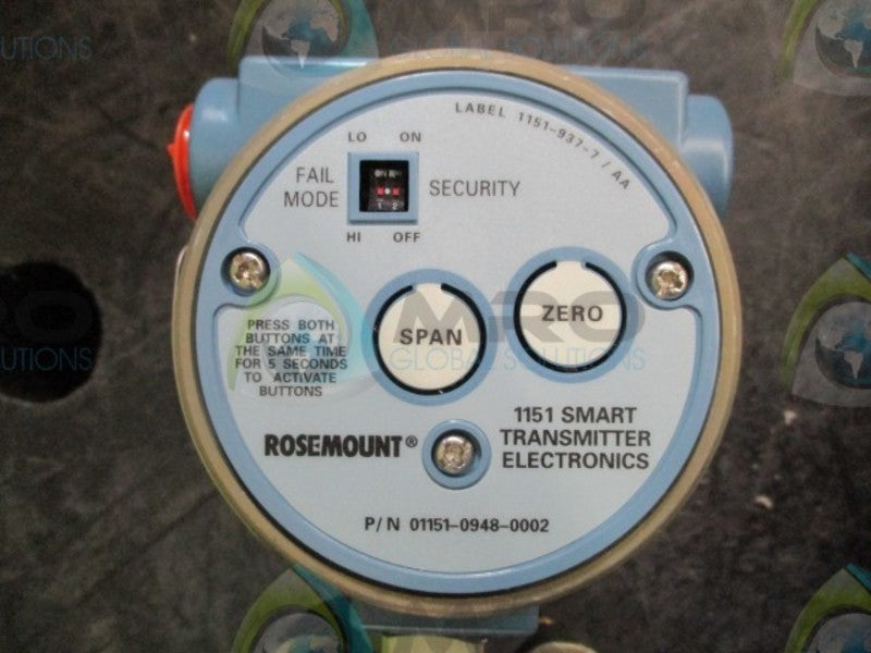 ROSEMOUNT 1151LT4SB0D22DM4 PRESSURE TRANSMITTER  NSNP