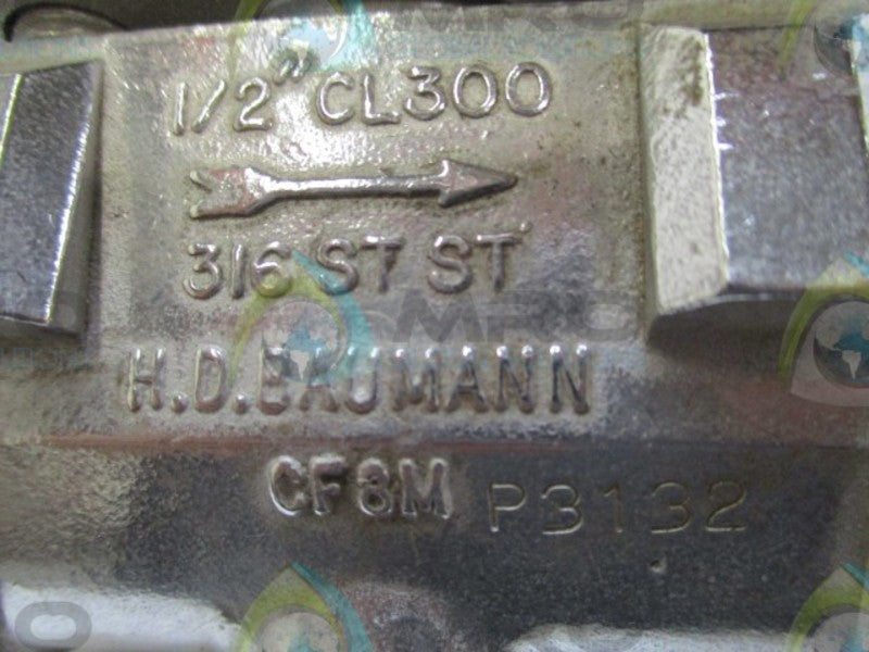 BAUMANN 24577S PNEUMATIC CONTROL VALVE w/ 3661 VALVE POSITIONER * NEW NO BOX *