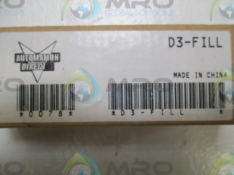 AUTOMATION DIRECT D3-FILL FILLER MODULE  NSMP