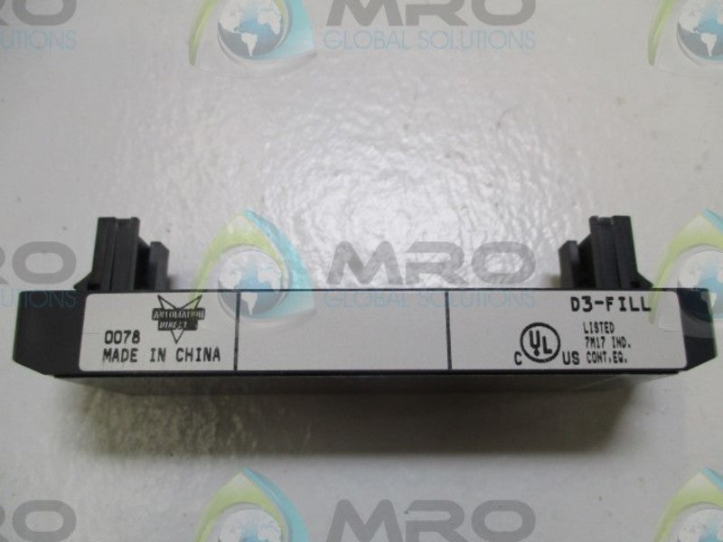 AUTOMATION DIRECT D3-FILL FILLER MODULE  NSMP