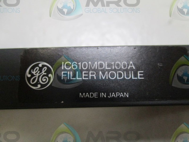 GENERAL ELECTRIC IC610MDL100A FILLER MODULE  NSMP