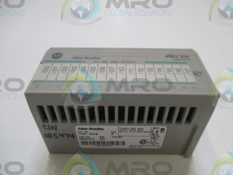 INDUSTRIAL SPARE PART FLEX I/O 1794-OV16 SER. A OUTPUT MODULE  NSNP