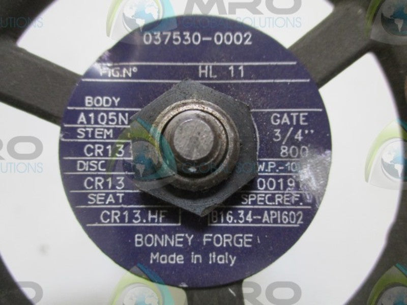 BONNEY FORGE 037530-0002 GATE VALVE  NSNP
