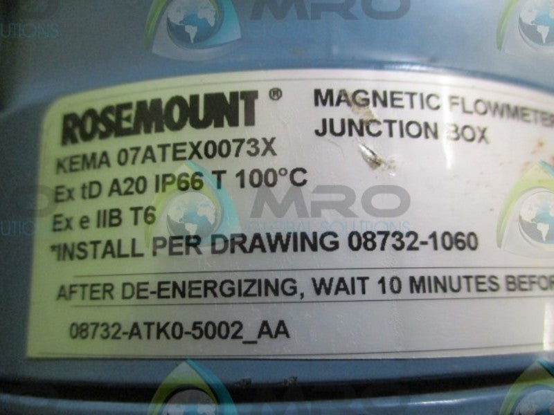 ROSEMOUNT 8732CR12N0M4T1 TRANSMITTER w/ KEMA 07ATEX0073X  UNMP
