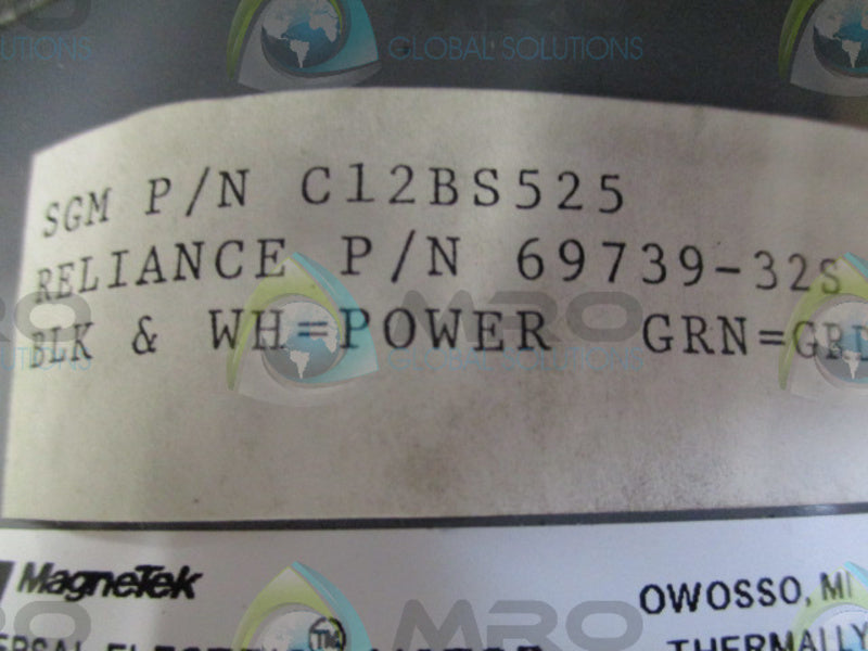 RELIANCE ELECTRIC 69739-32S C12BS525  NSMP