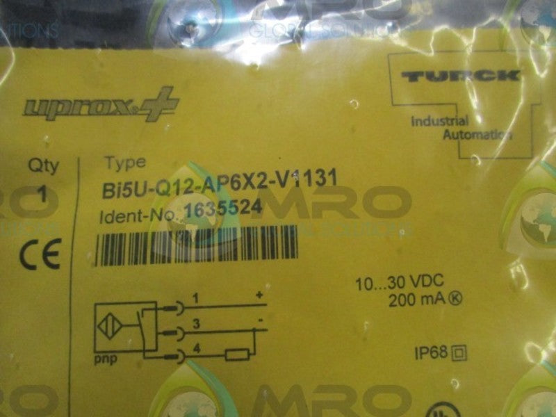TURCK BI5U-Q12-AP6X2-V1131 PROXIMITY SENSOR * NEW IN FACTORY BAG *