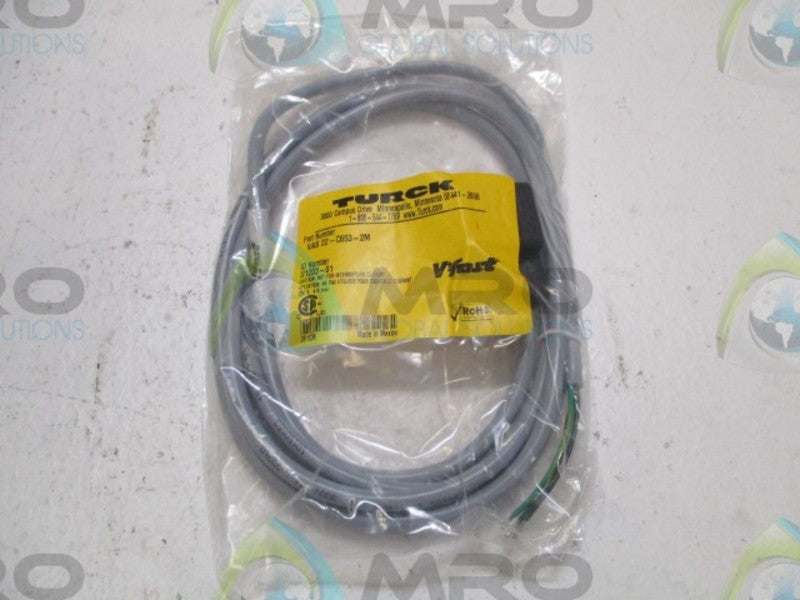TURCK VAS22-C653-2M CORDSET * NEW IN FACTORY BAG *