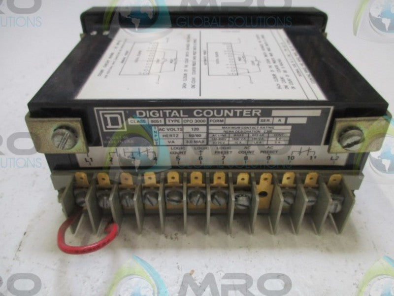 SQUARE D 9051CPO3000 DIGITAL COUNTER  UNMP