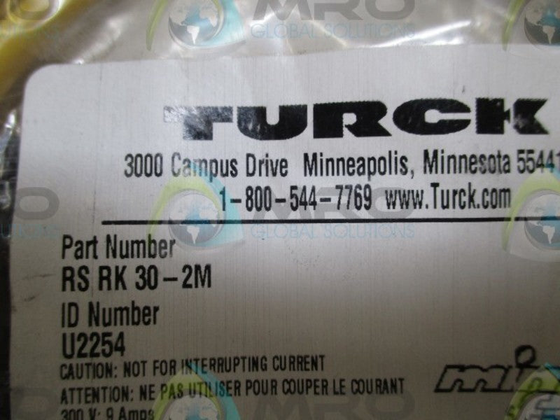 TURCK RSRK30-2M CORDSET  NSMP