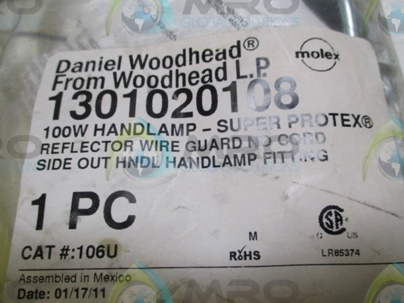 DANIEL WOODHEAD 106U HANDLAMP  NSMP