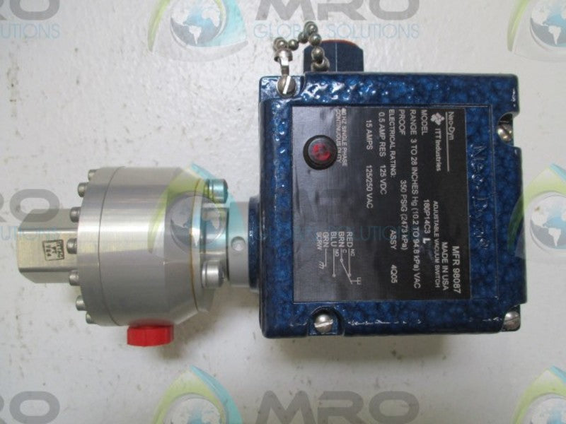 ITT 180P14C3 ADJUSTABLE VACUUM SWITCH  NSMP