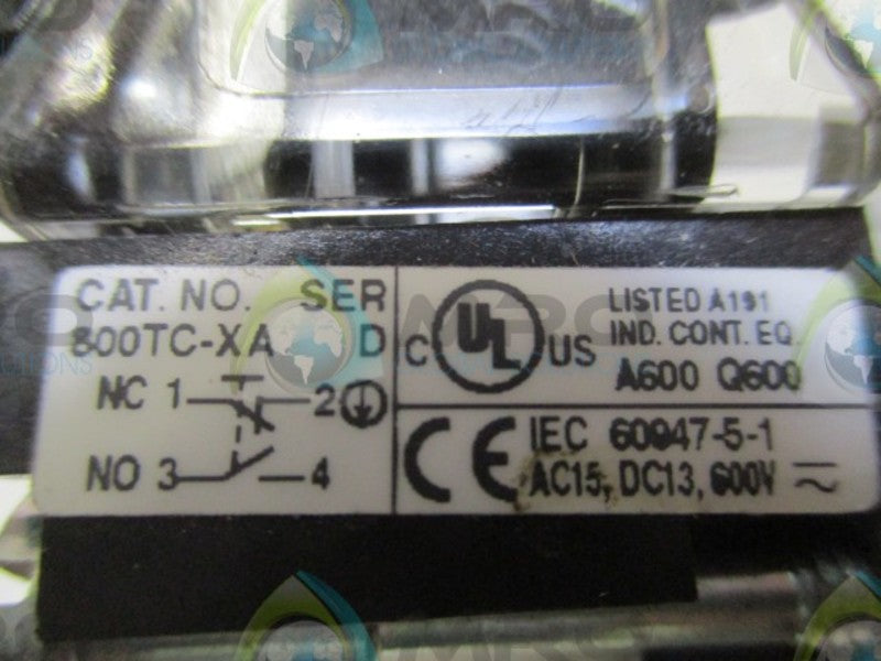 INDUSTRIAL SPARE PART 800HC-JR2A SER. F SELECTOR SWITCH  UNMP