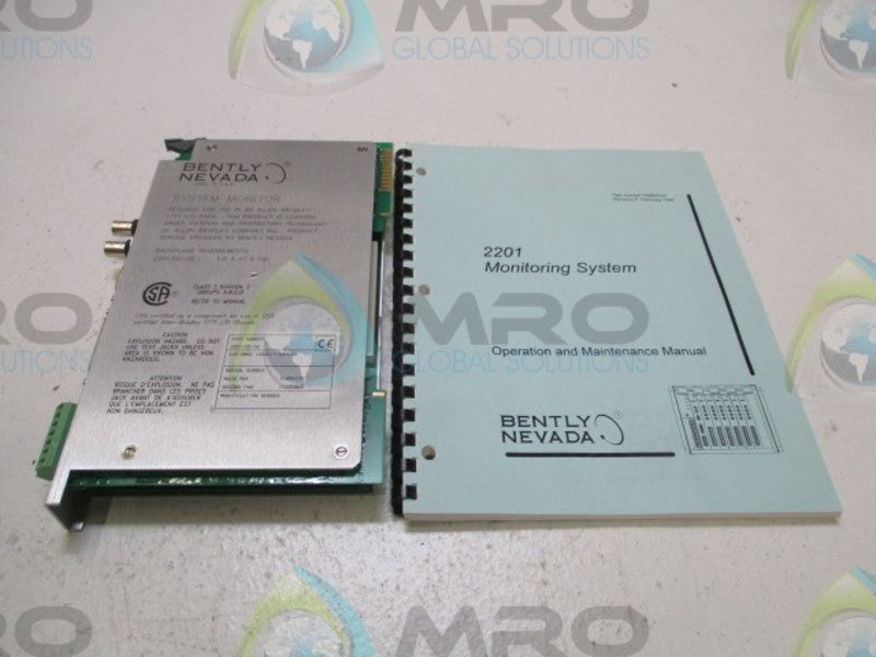 BENTLY NEVADA 2201/02-02 SYSTEM MONITOR * NEW IN BOX *