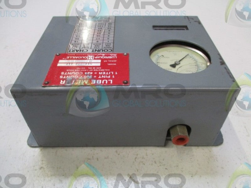 LUBRIQUIP 510 770 110 LUBE METER (AS PICTURED)  NSNP