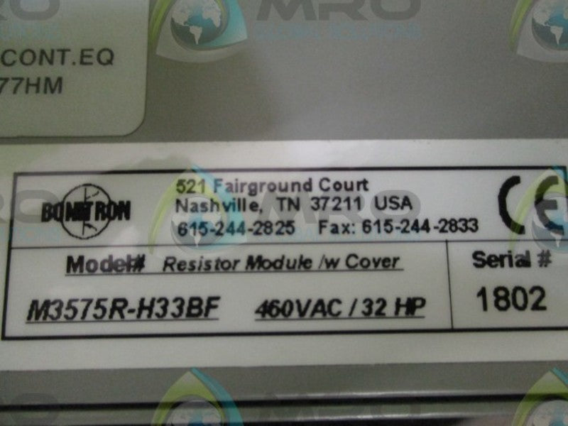 BONITRON M3575R-H33BF RESISTOR MODULE  NSMP