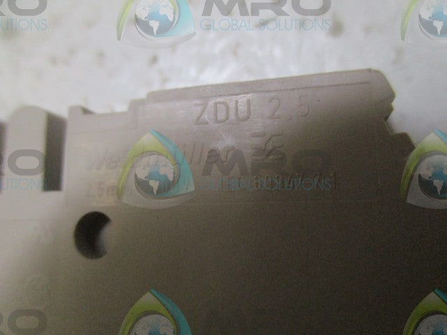 LOT OF 85 WEIDMULLER ZDU 2.5 TERMINAL BLOCK *NEW IN BOX*