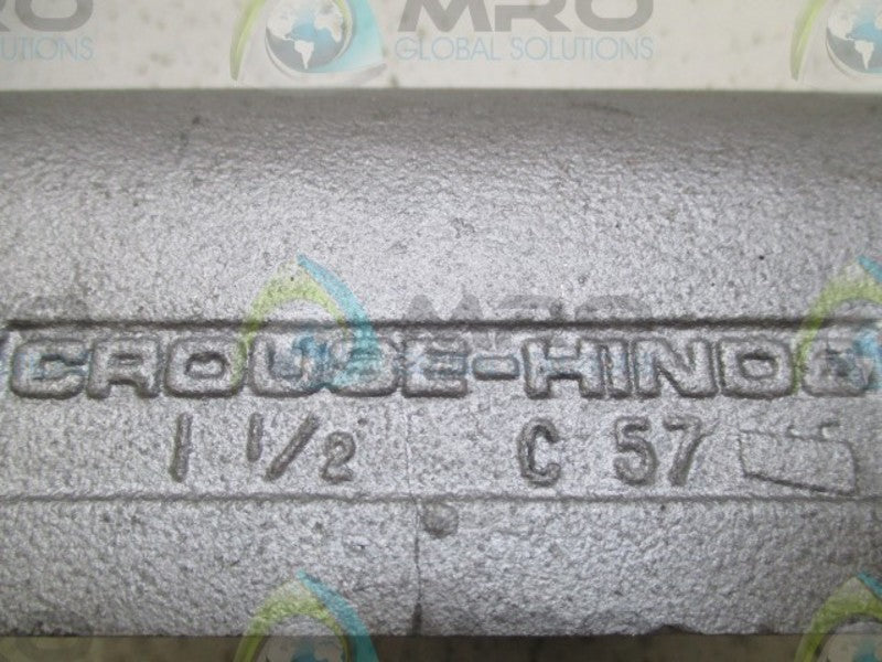CROUSE-HINDS C57 CONDUIT OUTLET BODY 1 1/2"  NSMP