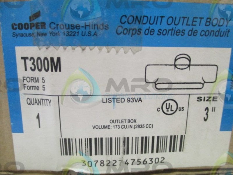 CROUSE-HINDS T300M CONDUIT OUTLET BODY 3"  NSMP
