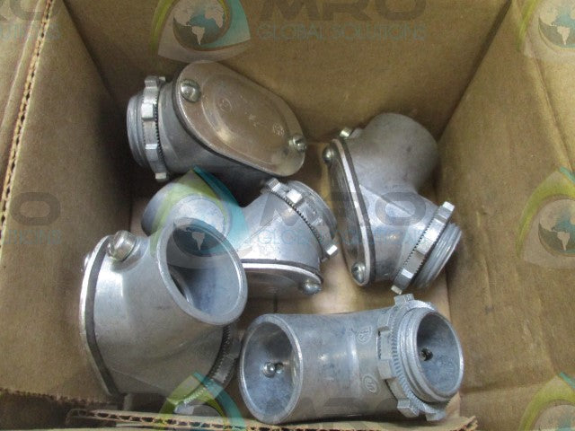LOT OF 5 BRIDGEPORT 52-DC2 PULL ELBOW 3/4" *NEW IN BOX*