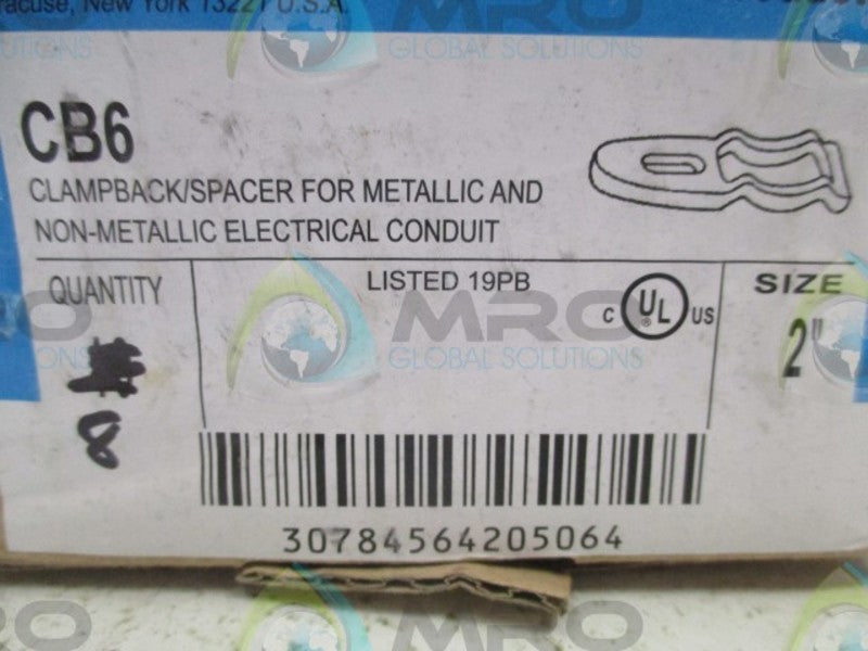 CROUSE-HINDS CB6 (PKG OF 8) 2" NSMP
