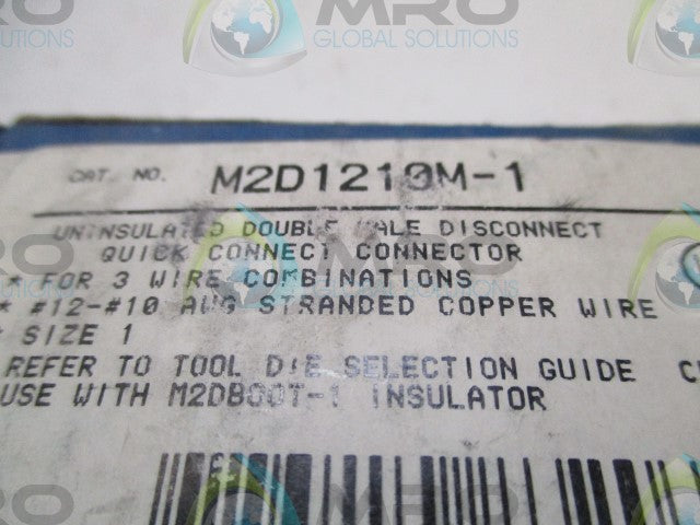 LOT OF 8 THOMAS & BETTS M2D1210M-1 DOUBLE MALE DISCONNECT *NEW IN BOX*