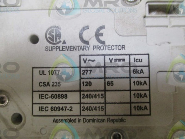 CUTLER HAMMER WMS1C10 CIRCUIT BREAKER  UNMP