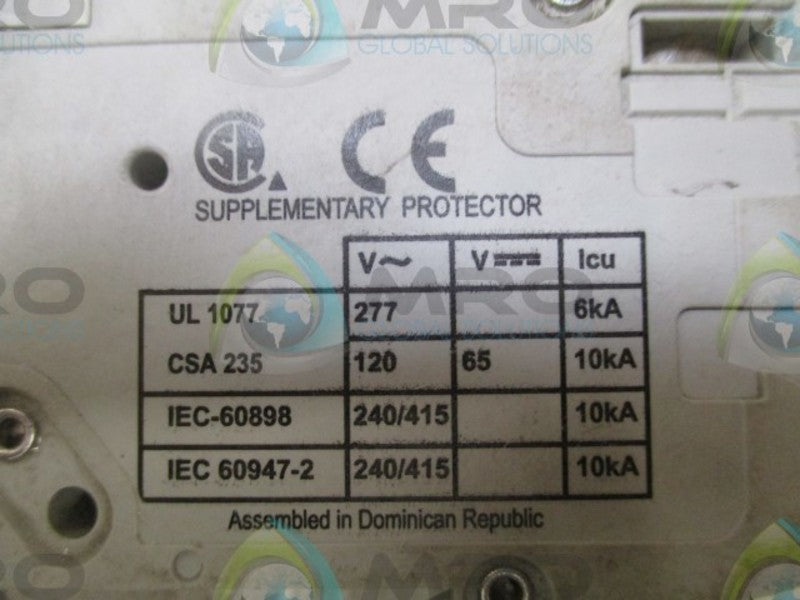 CUTLER HAMMER WMS1C10 CIRCUIT BREAKER  UNMP