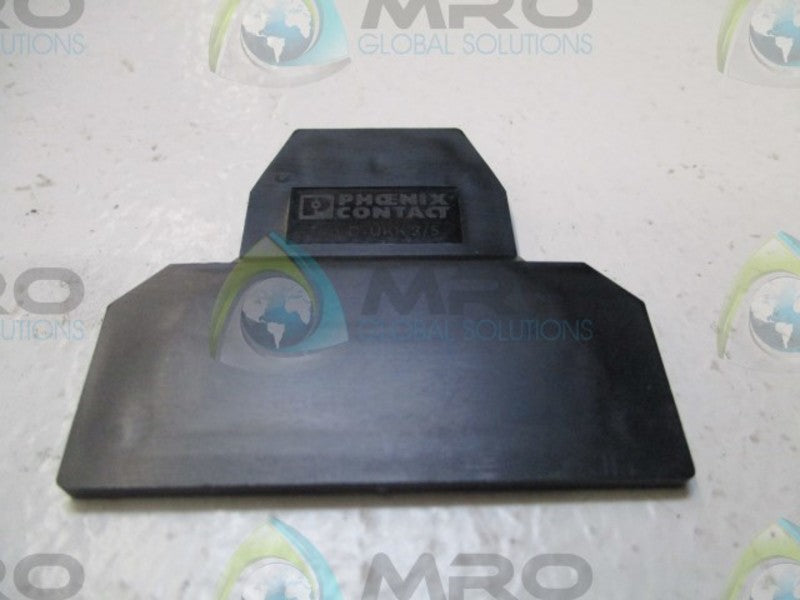 LOT OF 50 PHOENIX CONTACT D-UKK 3/5BK TERMINAL BLOCK END COVER NSNP