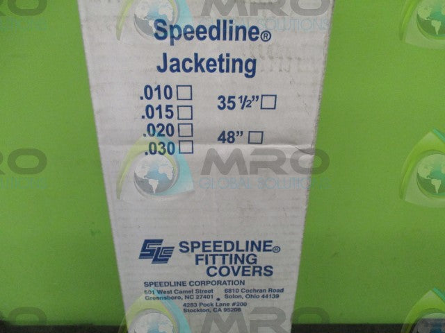 LOT OF 25 SPEEDAIRE JACKETING .020 3.0 FITTING COVER 100 FT *FACTORY SEALED*